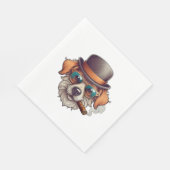 Cigar Dog Serviette (Ecke)
