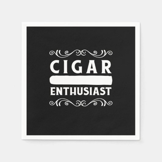Cigar-Enthusiast Serviette (Vorderseite)