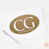 Cigar Geeks Oval Sticker (Umschlag)