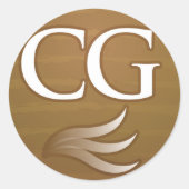 Cigar Geeks Round Sticker (Vorderseite)