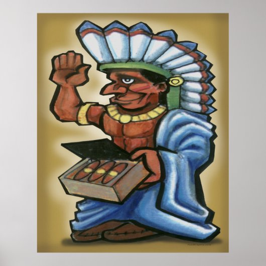 Cigar Indian Poster (Vorne)