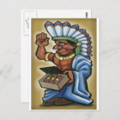 Cigar Indian Postkarte (Vorne/Hinten)