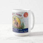 CIGAR-KARTENETIKETT DER 30ER JAHRE AUF EINER BRICK KAFFEETASSE (VorderseiteRechts)