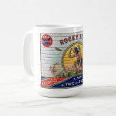 CIGAR-KARTENETIKETT DER 30ER JAHRE AUF EINER BRICK KAFFEETASSE (Vorderseite Links)