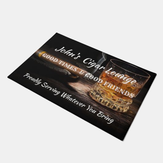 Cigar Lounge Doormat Fußmatte (Schrägansicht)