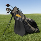 Cigar Lover | Bourbon Magic Brown Golfhandtuch (Gras)