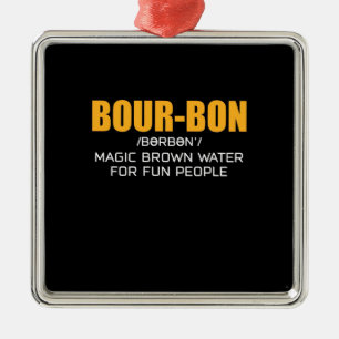 Cigar Lover Bourbon Magic Brown Ornament Aus Metall