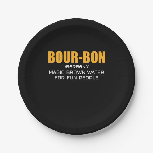 Cigar Lover Bourbon Magic Brown Pappteller (Vorderseite)