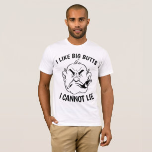 CIGAR LOVER Funny T - Shirt, ICH MAG GROSSE HINTER T-Shirt