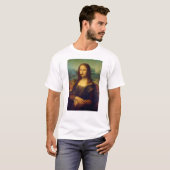 Cigar Lover Smoker Mona Lisa Rauchen Sonnige Kunst T-Shirt (Vorne ganz)