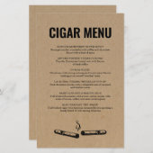 Cigar Menu (Vorne/Hinten)