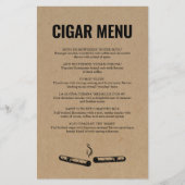 Cigar Menu (Vorderseite)
