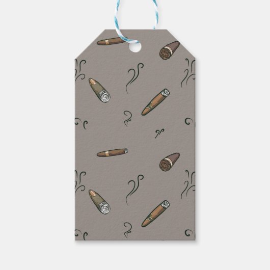 Cigar Muster Geschenkanhänger (Vorderseite)