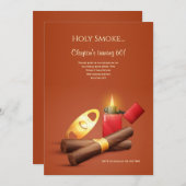 Cigar-Party Einladung (Vorne/Hinten)