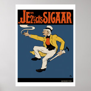Cigar Poster/Print: Das 2 1/2 Cent Cigar Poster