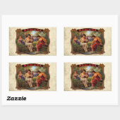 Cigar Radiana Vintag Tobacco Rechteckiger Aufkleber (Blatt)