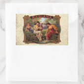 Cigar Radiana Vintag Tobacco Rechteckiger Aufkleber (Tasche)