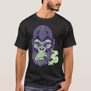 Cigar Rauchen Gemeine Minze Choc Gorilla für Typ N T-Shirt