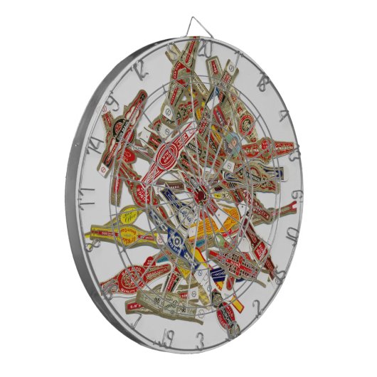 Cigar Ring Wrappers Dartscheibe (Vorderseite Links)