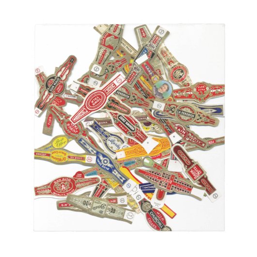 Cigar Ring Wrappers Notizblock (Vorderseite)