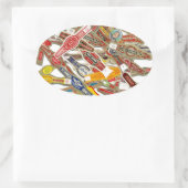 Cigar Ring Wrappers Ovaler Aufkleber (Tasche)