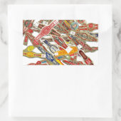 Cigar Ring Wrappers Rechteckiger Aufkleber (Tasche)