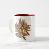Cigar Ring Wrappers Zweifarbige Tasse (Vorderseite Links)