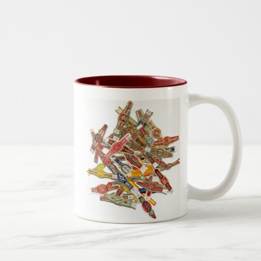 Cigar Ring Wrappers Zweifarbige Tasse (Rechts)