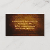 Cigar Shop Vintage Visitenkarte (Rückseite)