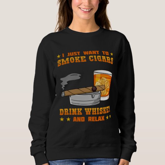 Cigar Smoker Smoking Quotes   3 Sweatshirt (Vorderseite)