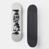 Cigar Smoking Cowboy Skeleton Skate Board Skateboard (Vorderseite)