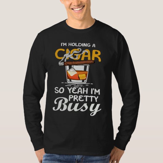 Cigar Smoking Father Great T-Shirt (Vorderseite)