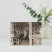 Cigar Store Interior, Circa 1900 Postkarte (Stehend Vorderseite)