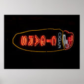 Cigar Store Neon Sign Poster (Vorne)