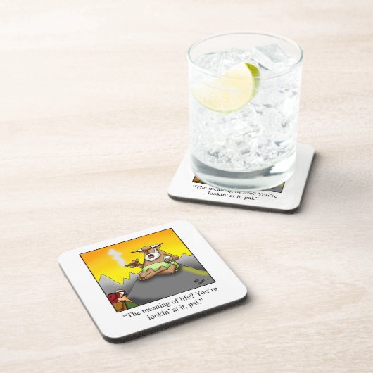 Cigar und Scotch Spaß Untersetzer Set (Rechte Seite)