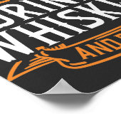 Cigar und Whiskey Quote Poster (Ecke)