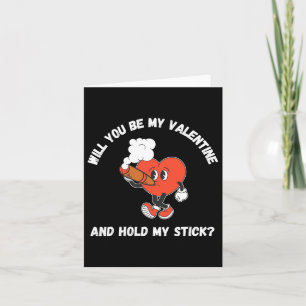 Cigar Valentinstag Rauchen Herz Vintag Funny Funny Karte