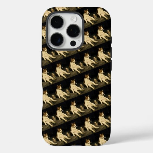 Cigarette Kitten Funny Smoking Cat Gen Z Meme Case-Mate iPhone Hülle (Rückseite)