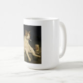 Cigarette Kitten Funny Smoking Cat Gen Z Meme Kaffeetasse (VorderseiteRechts)