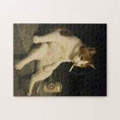 Cigarette Kitten Funny Smoking Cat Gen Z Meme Puzzle (Horizontal)