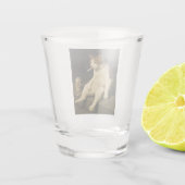 Cigarette Kitten Funny Smoking Cat Gen Z Meme Schnapsglas (Rückseite)