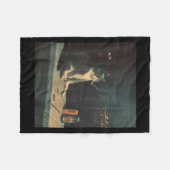 Cigarette Kitten Funny Smoking Cat Meme Stud Gehir Fleecedecke (Vorderseite (Horizontal))