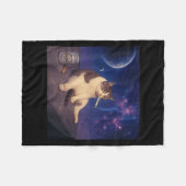 Cigarette Kitten Funny Smoking Cat Meme Stud Gehir Fleecedecke (Vorderseite (Horizontal))