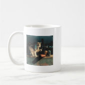 Cigarette Kitten Funny Smoking Cat Meme Stud Gehir Kaffeetasse (Links)