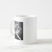 Cigarette Kitten Funny Smoking Cat Meme Stud Gehir Kaffeetasse (Vorderseite Links)