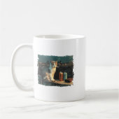 Cigarette Kitten Funny Smoking Cat Meme Stud Gehir Kaffeetasse (Links)