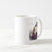 Cigarette Kitten Funny Smoking Cat Meme Stud Gehir Kaffeetasse (VorderseiteRechts)