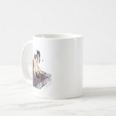 Cigarette Kitten Funny Smoking Cat Meme Stud Gehir Kaffeetasse (Vorderseite Links)