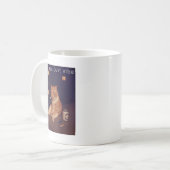 Cigarette Kitten Funny Smoking Cat Meme Stud Gehir Kaffeetasse (Vorderseite Links)