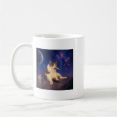 Cigarette Kitten Funny Smoking Cat Meme Stud Gehir Kaffeetasse (Links)